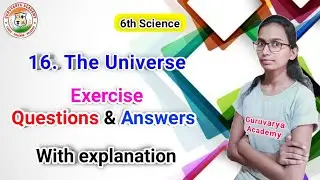 16 The universe exercise | The universe exercise | The universe exercise standard 6th |Std 6 science