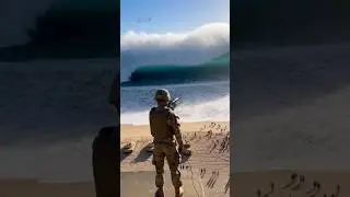 Он только что заморозил цунами! 🌊❄️ Испытание плазменного оружия будущего #цунами #плазма #армияСША