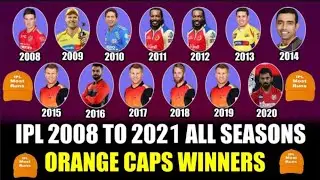 IPL ORANGE CAP WINNER LIST 2008-2021