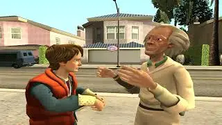 GTA SA Back to the Future Recreation | 1985 to 2015