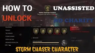 STORM CHASER CHARACTER NEW UNASSISTED (NO CHARITY) CHALLENGE EASY GUIDE - COD WW2 ZOMBIES
