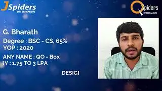 SUCCESSFULLY PLACED AS TEST ENGG from QSpiders BTM | STUDENT REVIEW | 2022 Placements