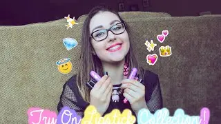 MAC and Lime Crime Try On Lipstick Collection