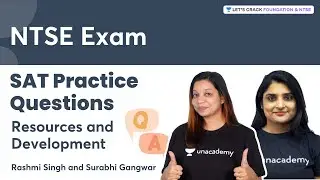 SAT Practice Questions | Resources and Development | NTSE Exam | Rashmi Singh and Surabhi Gangwar