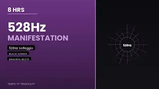 528Hz Manifestation Music | 8 Hours Miracle Tone with Theta Waves | Abundance Frequency