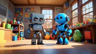 Four Toy Robots Say the Shapes | Shape Song for Kids | Nursery Rhymes and Baby Songs