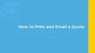 How to Print and Email a Quote in Acctivate Inventory Software