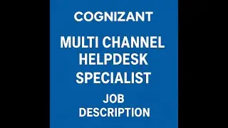 SPE-CX-Multi Channel Helpdesk job at Cognizant