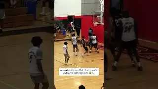 An exhibition of Mr. Jacquez's extreme athleticism 👽☠️ #hoopshighlights #aibasketball