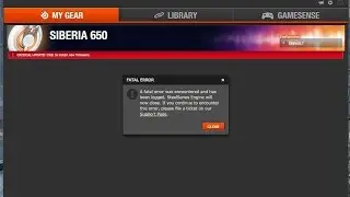 Steelseries engine 3 FATAL error Fix