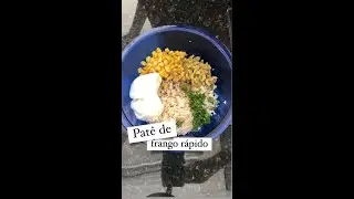 Pat&ecirc; de frango fit r&aacute;pido e f&aacute;cil #receitasfit #receitasaudavel