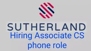 SUTHERLAND HIRING ASSOCIATE CS PHONE ROLE FOR FRESHERS WORK FROM HOME SALARY 3LPA