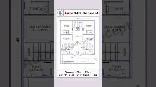 38x48 house plan with dimensions #architectureplan #home #buildingplan