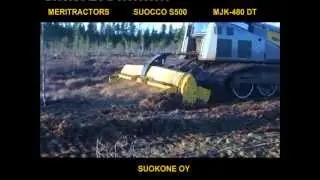 Clearing new peat land Suocco S500 + MJK-480 DTX