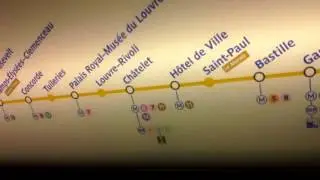 Metro Paris - Lígne 1 Charles De Gaulle Étoile - Chatelêt - MP 05 Alstom - Paris Subway - Line 1[HD]