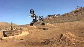 Insane MX bike 180 to Backflip combo crash - Colton Haaker