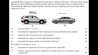 Q7: MOMENTUM FOR INITIAL VELOCITY