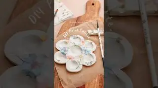 Air dry Clay Crafts - Diy Paint Palette #craftideas #clayart #diy #crafts