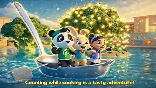 Kids Learn Numbers Naturally! Cozy Panda Kitchen Adventure 🧮🐼