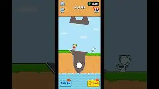 rush to toilet bridge puzzle game #viralshorts #trending #slicetosave
