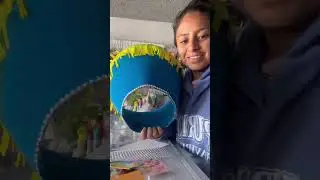 Hice este sombrero de chinelo #sombreros #chinelos #manualidades #decoration #azul