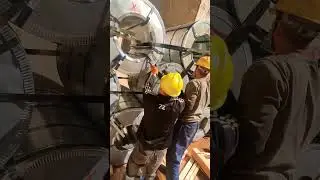 part 3 Of lashing of steel coils with pnumetic gun#bulkcarrier #shortvideo#shorts #viral#viralvideo