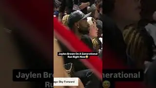 NBA Champion Jaylen Brown pops out at Summer League with Angel Reese & Kysre Gondrezick