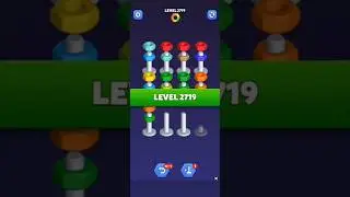 Nut Sort Level 2719 - Color Puzzle Game by Kiwi Fun #games #puzzle #NutSort #NutSortSolution