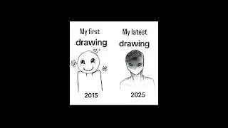 10 Years of Digital Art Glow-Up ✨ | #shorts #artprogress #beforeafter #digitalart #artshorts