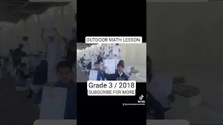 درس في الهواء الطلق 📐#التعليم_خارج_الصف #OutdoorLearning #MathInAction #أنشطة_مدرسية #تعلم_بمتعة