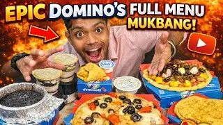 ASMR Mukbang | Eating Domino&rsquo;s Full Menu 🍕🔥 | Sourdough Pizza, Zingy Parcel, Lava Cake