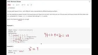 Remove Boxes (LeetCode Hard) (Python)