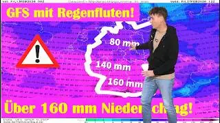 200 Liter Niederschlag bis Ende Februar! Hochwassergefahr steigt deutlich an! Am Wochenende Schnee
