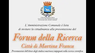 Forum della Ricerca - Città di Martina Franca - Elenco studiosi 30/12/2025