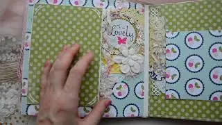 Альбом Oh so lovely. Скрапбукинг. Спрапбукинг альбом.