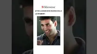 Designing Students Reaction After Learning New Drawing Skills 😂🤣😂| #shorts #meme