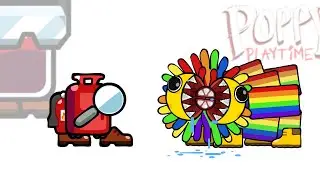 Mini Crewmate Kills Emoji Poppy Playtime Chapter 4 Characters | Among Us