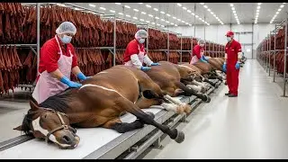Inside the Horse Leather Factory &ndash; Million-Dollar Products Are Made from Horse Skin (Full Process)