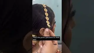 how to placement for shish Patti||#eyemakeuptutorial #hairstyle #hairstyles #ytshort