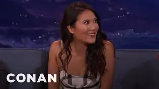Ally Maki Stole Justin Bieber&rsquo;s Jersey | CONAN on TBS