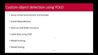 8. Summary of object detection using YOLO