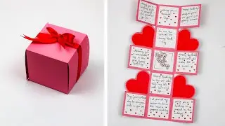 DIY - Explosion Box Tutorial | Birthday Box | How to Make Explosion Box | Scrapbook .