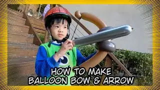 How to make balloon bow & arrow  #balloonanimals #氣球教學  #氣球弓箭