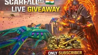 ScarFall 2.0 New Event 🔥 LIVE GIVEAWAY | Only Subscribers Win 🎁