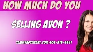 How much do you make selling Avon Products Online?
