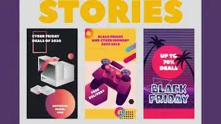ae project file Black Friday and Cyber Monday Stories Pack-Video World || AfterEffects Free Download