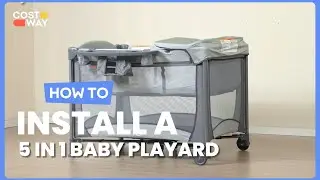 How to Install the 5 in 1 Portable Baby Playard | 29785463 #costway #howto