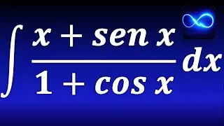 Интеграл x + sin x между 1 + cos x