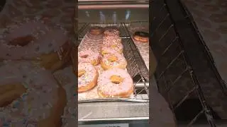 Dunkin Strawberry Frosted sprinkle donuts  @Dunkin-Donuts  @alidunkinart @sprinkleddonuts