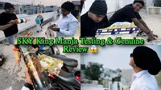 Sky King Manja Live Testing & Geniune Review 🪁#skyking #manja #review #kite #satish_liker 